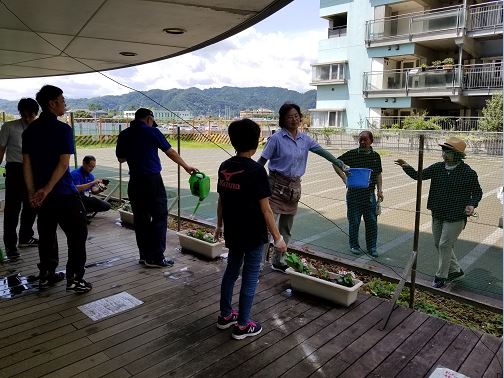 上九沢花植え20180711-④